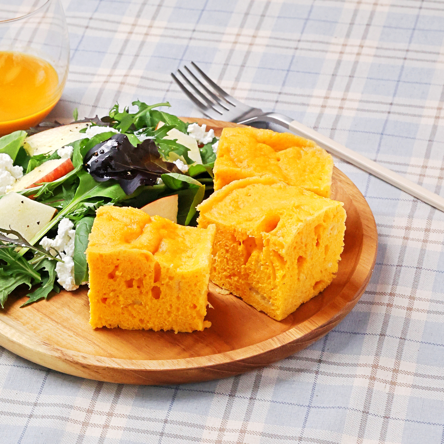 バナナと野菜ジュースのレンジ蒸しパン