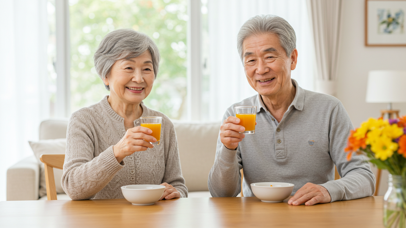 シニアの方には「毎日の元気をサポート」として伝える